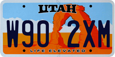 UT license plate W902XM