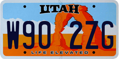 UT license plate W902ZG