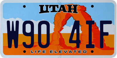UT license plate W904IF