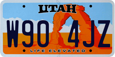 UT license plate W904JZ