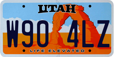 UT license plate W904LZ