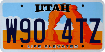 UT license plate W904TZ