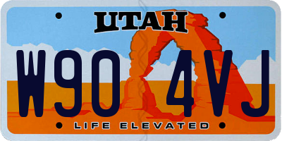 UT license plate W904VJ