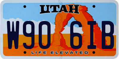 UT license plate W906IB