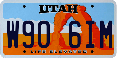 UT license plate W906IM