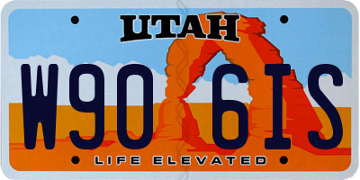 UT license plate W906IS