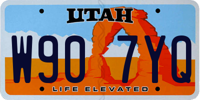 UT license plate W907YQ