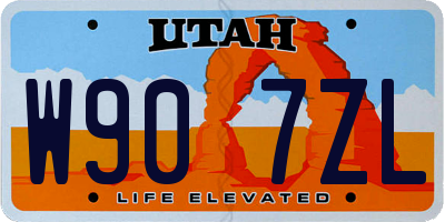 UT license plate W907ZL