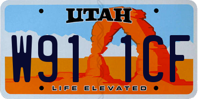 UT license plate W911CF