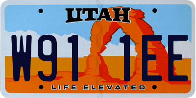 UT license plate W911EE