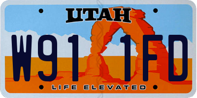 UT license plate W911FD