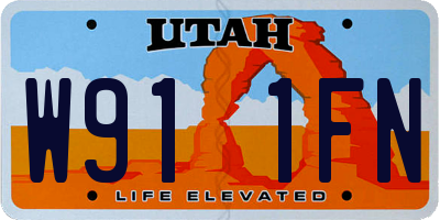 UT license plate W911FN