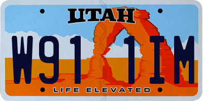 UT license plate W911IM