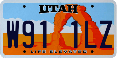 UT license plate W911LZ