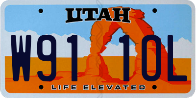 UT license plate W911OL