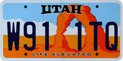UT license plate W911TQ