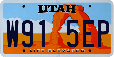 UT license plate W915EP