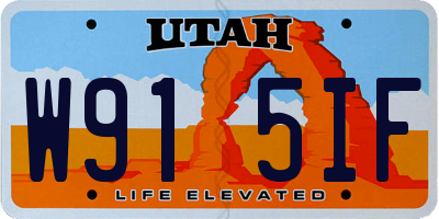UT license plate W915IF