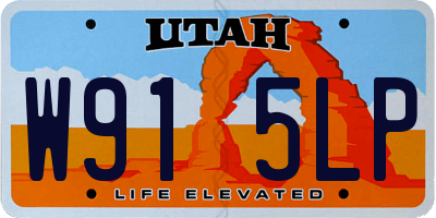UT license plate W915LP