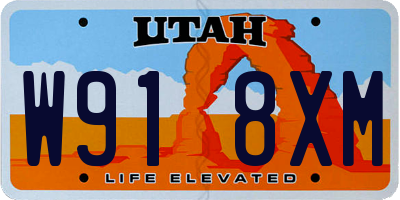 UT license plate W918XM