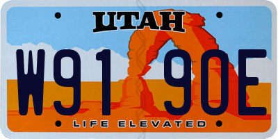 UT license plate W919OE