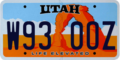 UT license plate W930OZ