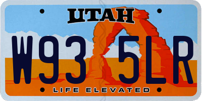UT license plate W935LR