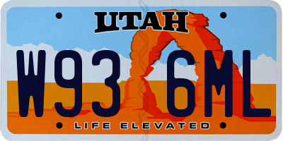 UT license plate W936ML
