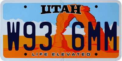 UT license plate W936MM