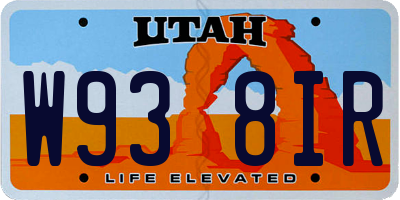 UT license plate W938IR