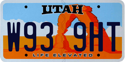 UT license plate W939HT