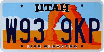 UT license plate W939KP