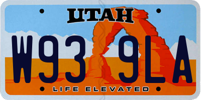UT license plate W939LA