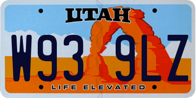UT license plate W939LZ