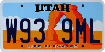 UT license plate W939ML