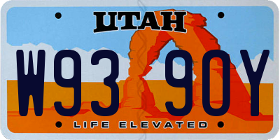 UT license plate W939OY