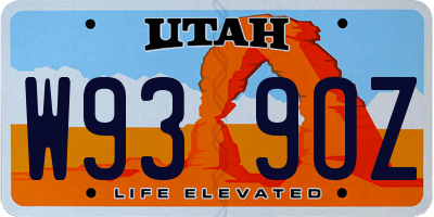 UT license plate W939OZ