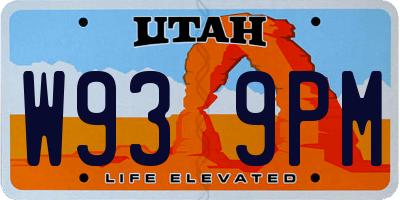 UT license plate W939PM