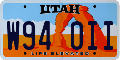 UT license plate W940II