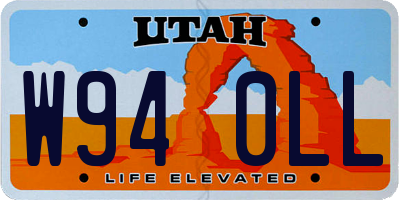 UT license plate W940LL