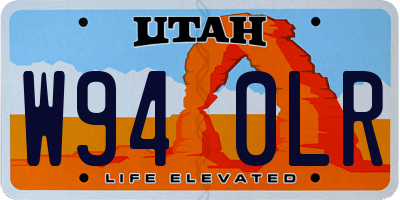 UT license plate W940LR