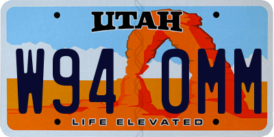 UT license plate W940MM