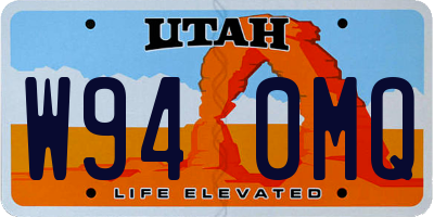 UT license plate W940MQ