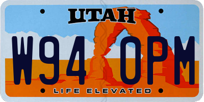UT license plate W940PM