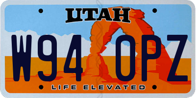 UT license plate W940PZ