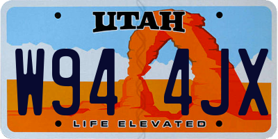 UT license plate W944JX