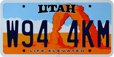 UT license plate W944KM