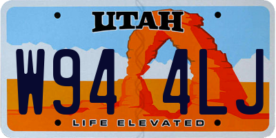UT license plate W944LJ