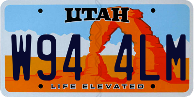 UT license plate W944LM