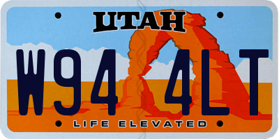UT license plate W944LT